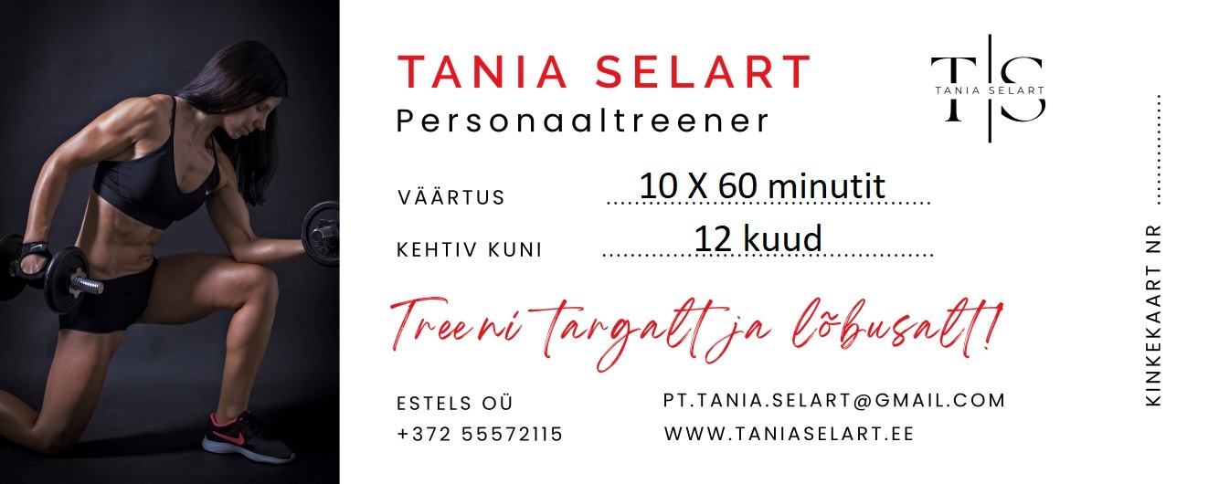 Kinkekaart 10 x 60 min